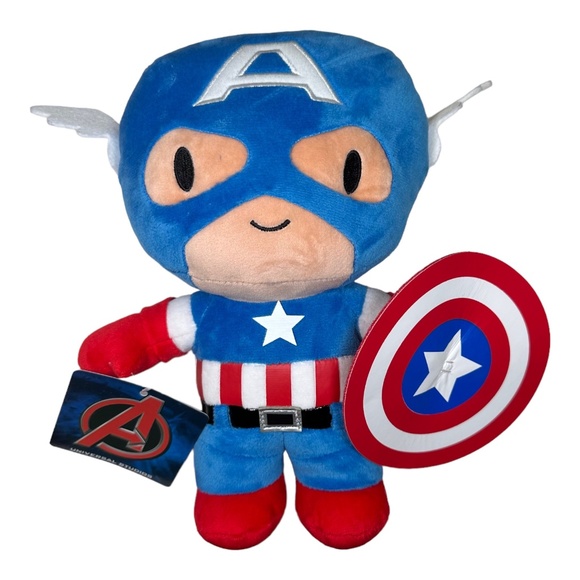 Universal Studios Marvel Avengers Captain America 9" Cutie Plush - Picture 1 of 1